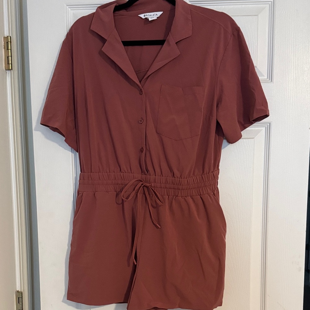 Athleta button up romper
